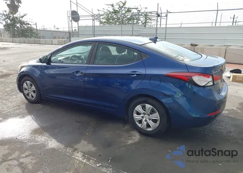2016 Hyundai Elantra Se z USA, uszkodzony, nr VIN 5NPDH4AE4GH722242